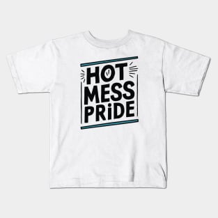 hot mess pride gay Kids T-Shirt